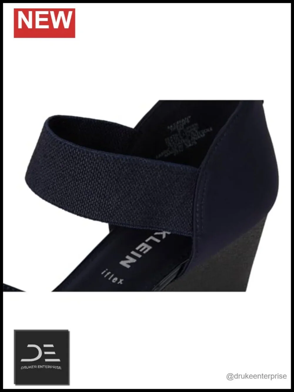 Anne Klein Women's Tiffany Wedge Sandals Stretch Fabric Pull-On Comfort